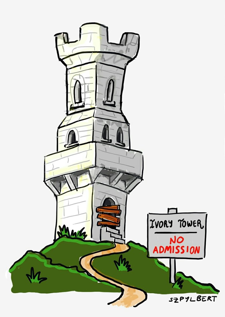 Szpylbert cartoon about trying to get a job as an academic